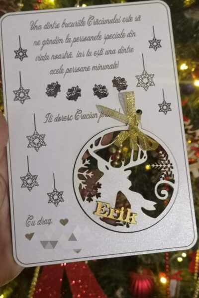 Felicitare + Glob personalizat