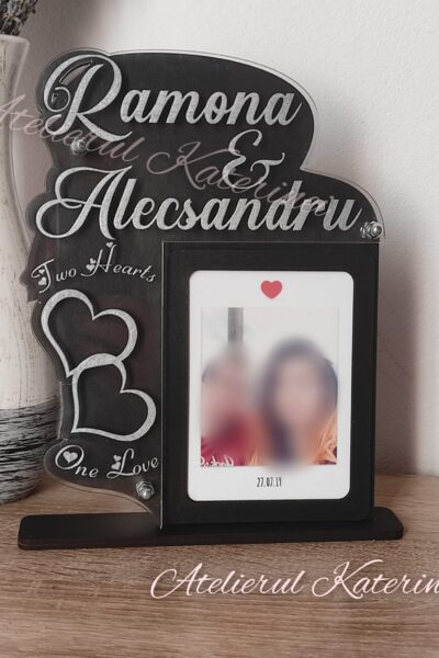 Trofeu personalizat cuplu cu poza