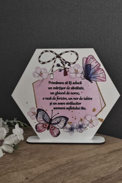 Martisor cu fluturi  personalizat