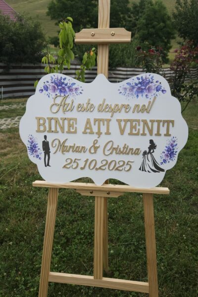 Bine ati venit - panou intrare personalizat 01